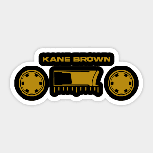 60s cassette with text brown Sticker